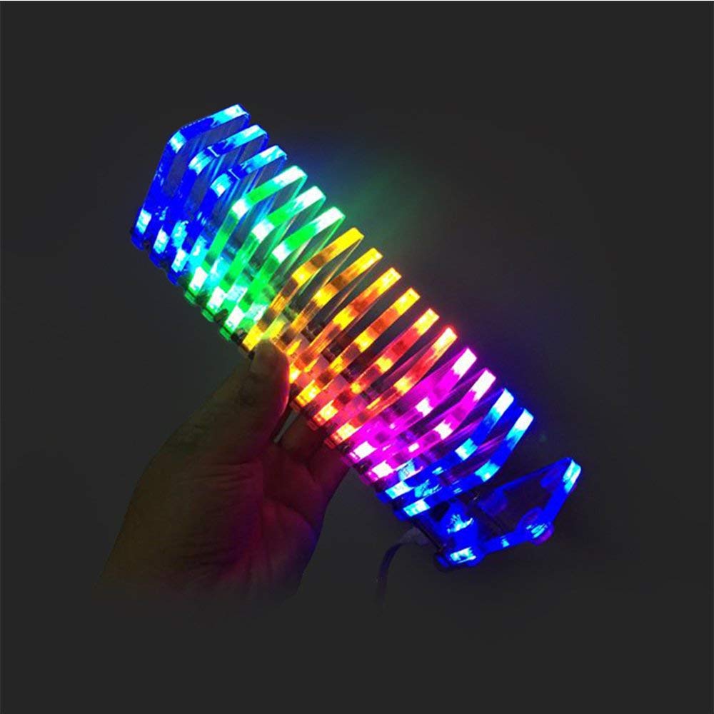 Ghxamp led-tasonäyttö  ks16 musiikkitaajuutta teese-itse sarjat vu torni fantasia kristalli äänipylväs elektroniset tee-se-itse sarjat 1pc