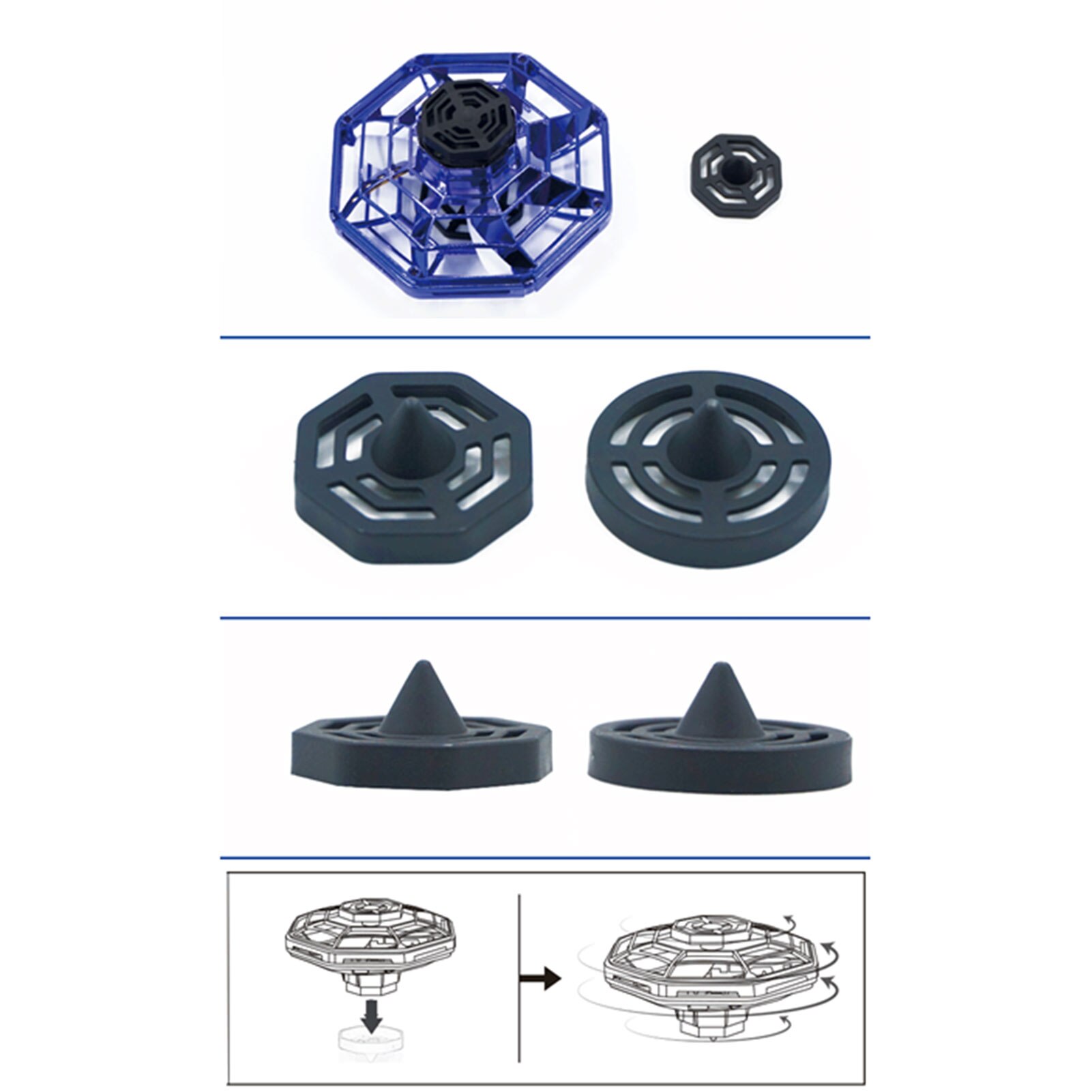 Hand Operated Drones Flying Toys Mini Drone Toy Manual Drone Toy Rechargeable Flying Gyro Aircraft Prop Small UFO Flying Toy