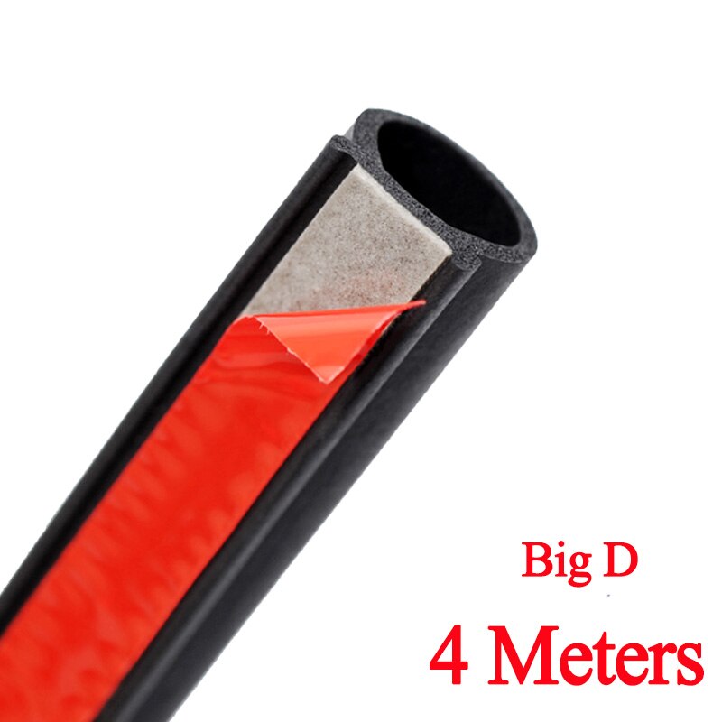 P/B/D Type Afdichting Geluidsisolatie Anti-Kras Rubber Afdichtingen Voor Auto Deur Kofferbak Motor: 4M Big D
