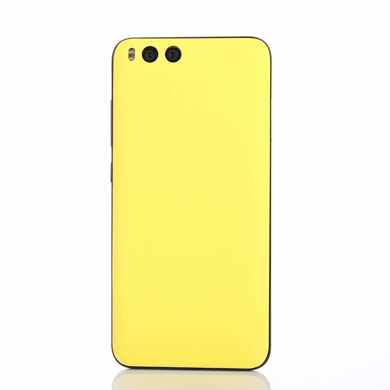 Funda de plástico mate para Xiaomi Mi 6, carcasa trasera para teléfono Mi6 Xiaomi6 pegamento para pegar: YELLOW