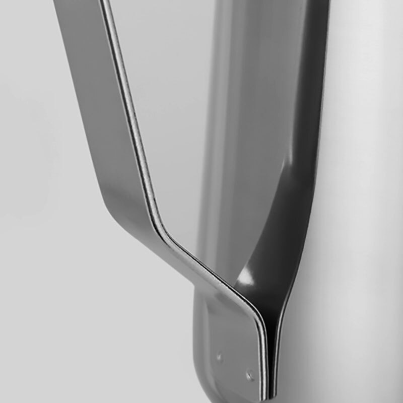 Stainless Steel Frothing Cup &amp; Measuring Cup, Milk Frothing Pitcher For Latte Art - Measurements Outside
