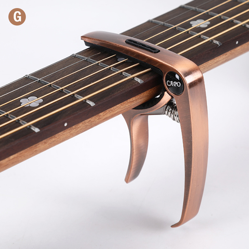 Metal Guitar Capo for Acoustic/Electric/Classic Trigger Change Tune Key Clamp: Silver