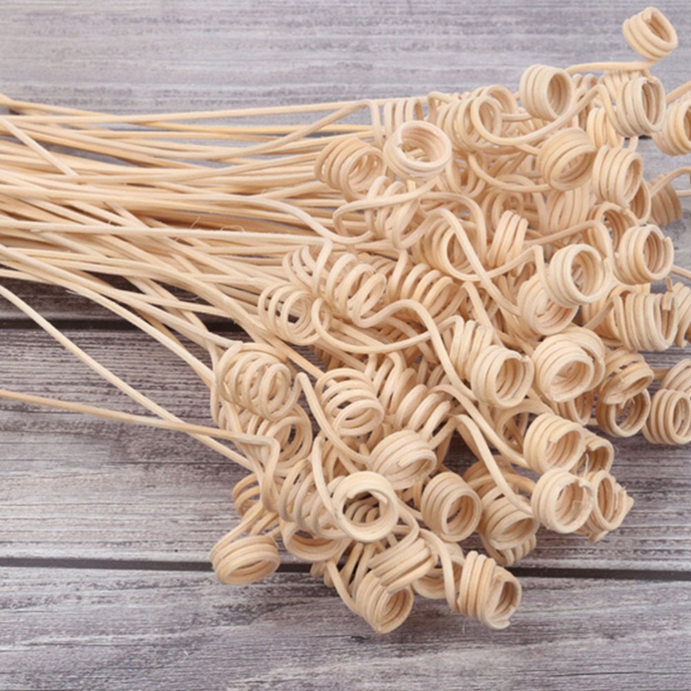 20Pcs Rotan Riet Stokken Dubbele Spiraal Hoofd Nuttig Portable Geur Voor Kantoor
