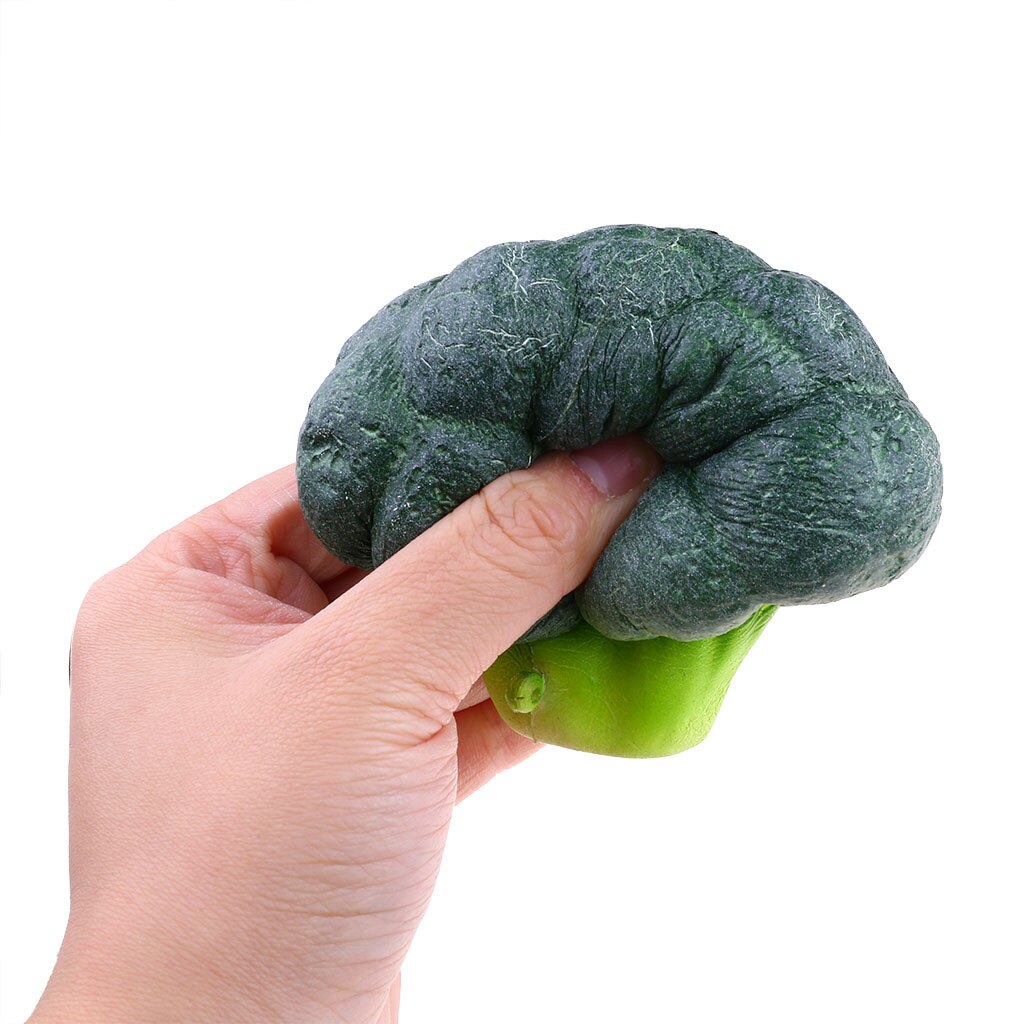 stress reliever Toy Broccoli Stress Reliever Scented Super Slow Rising Squeeze Keychain 11cm Super slow rising D301211