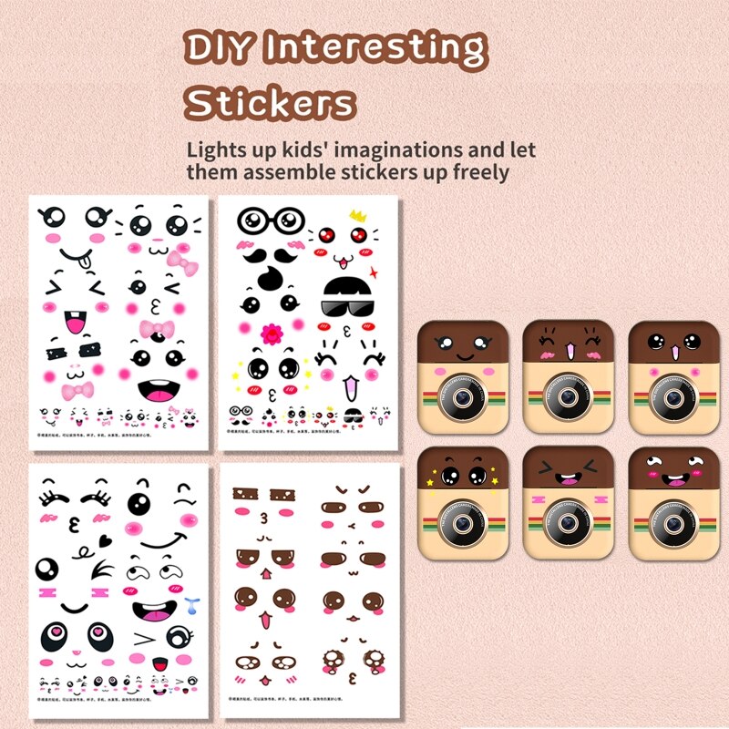 E65A Instant Print Camera Mini Digitale Camera Dual Lens Video Recorder Voor Jongen Meisje