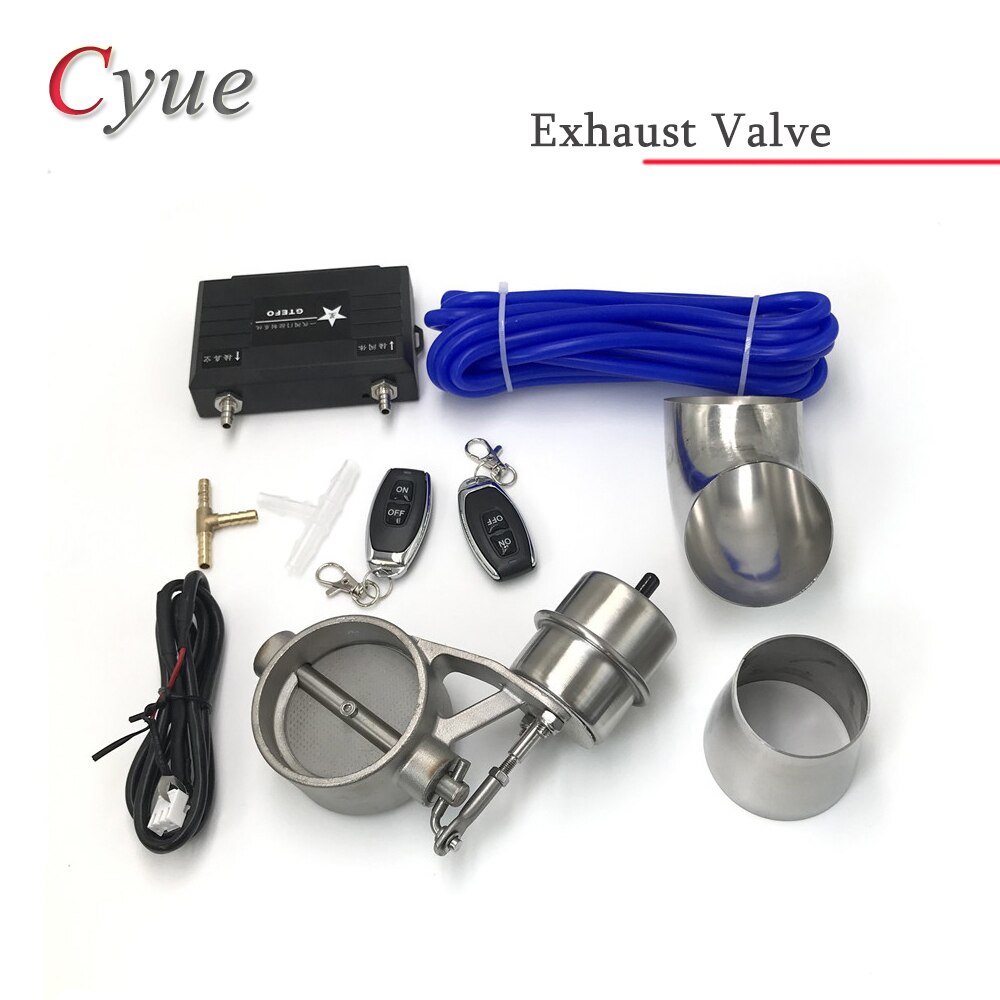 1Set Exhaust Control Valve Set With Vacuum Actuator Cutout Pipe Close Style with Wireless Remote Controller