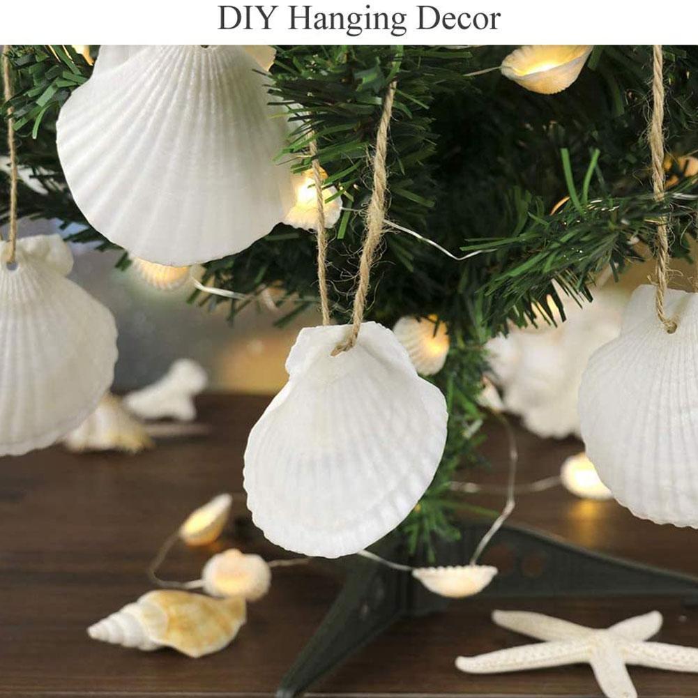 1pcs Natural Shell Big White Scallop Decoration Mediterranean Style Crafts Accessories Aquarium Fish Tank Landscape Home Decor