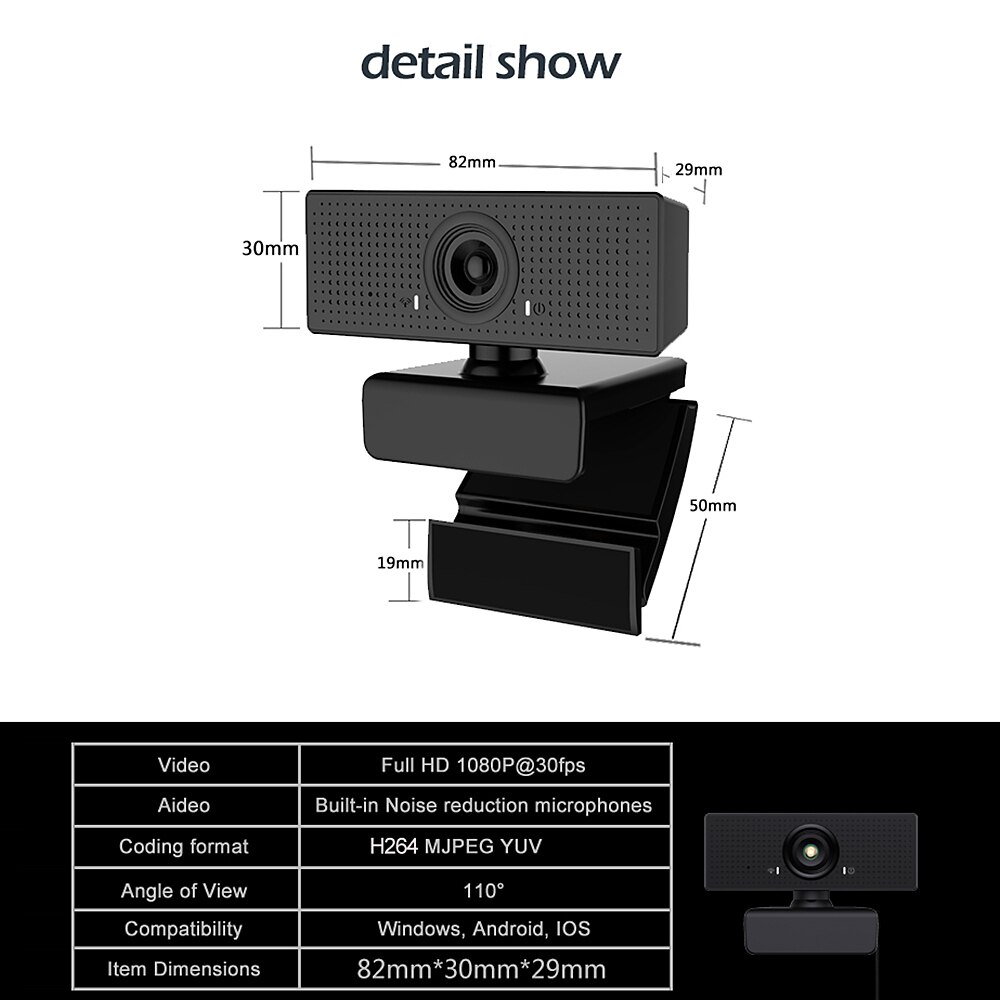 1080P Full Hd Webcam Usb Webcam Groothoek Ondersteuning H264 Met Mic Online Gaming Remote Video-oproep Camera 'S pc Laptop Webcam