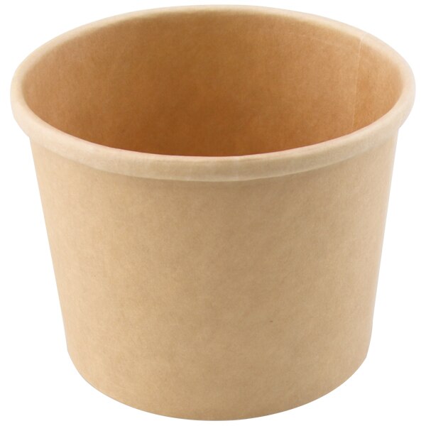 Hanlin Disposable food container 8oz-16oz Kraft paper soup bucket 500pieces/carton for soup: 12oz