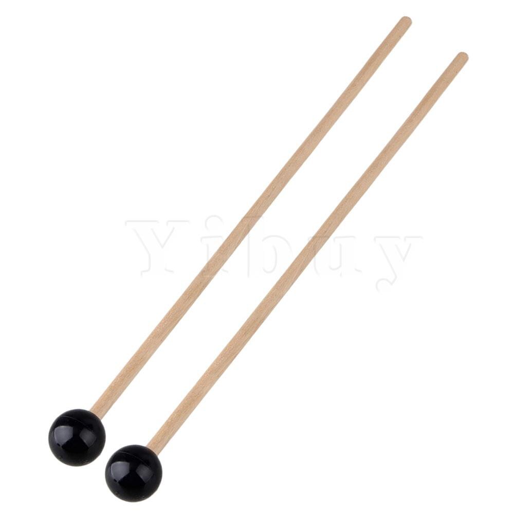 Yibuy 1 set  of 2 klokkenspel xylofoon stokken/kloppers zacht plastic