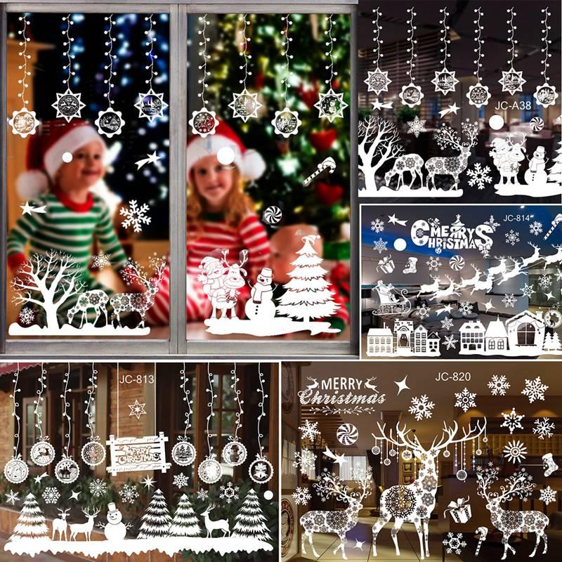 Frohe Weihnachten Zauberstab Aufkleber Fenster Glas Aufkleber Hause Weihnachten Dekorationen Weihnachten Ornamente Weihnachten Neue Jahr Wohnkultur