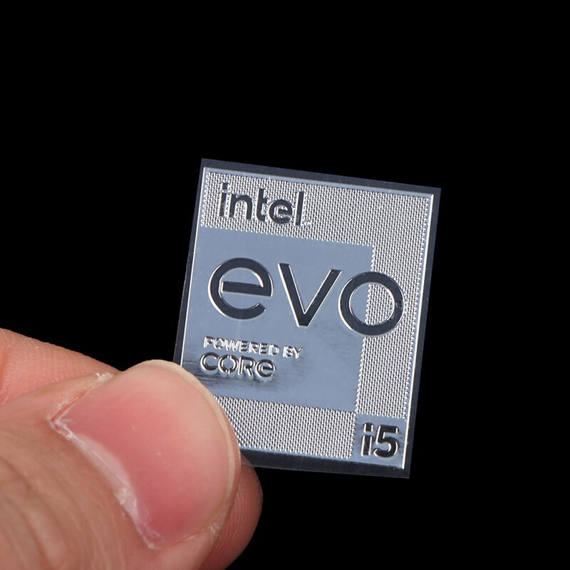 Etiqueta de Metal para ordenador, adhesivo Intel EVO i9 CORE i7 i5 i3 de 11. ª generación