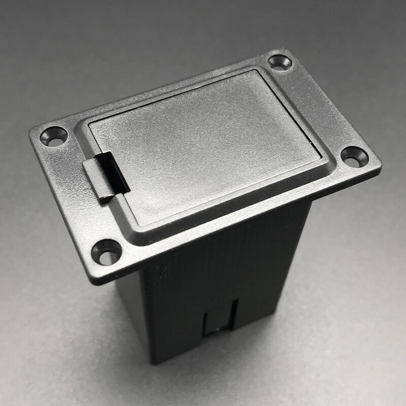 9V Battery Black Holder Case Box Compartment Cover Guitar Bass Pickup for Guitar Replacement: E