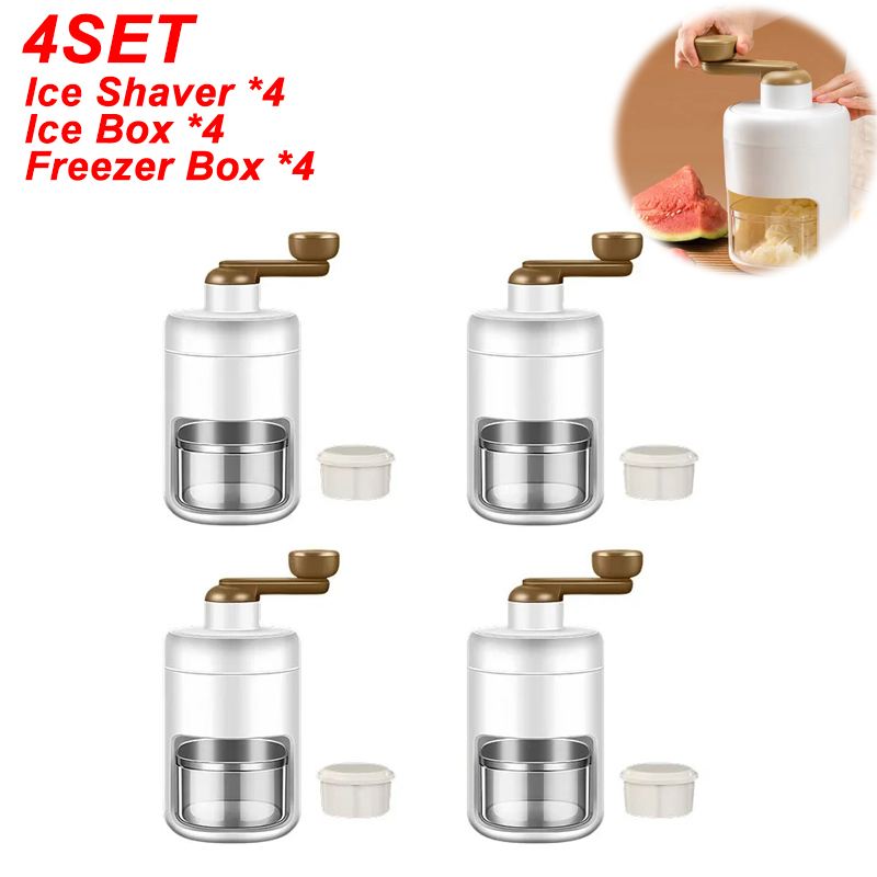 Triturador de gelo multifuncional com alça, barbeadores portáteis manuais, Ice Slush Maker, triturador de gelo DIY, Cozinha Fun Drinks Tools, Novo, 2022: laranja