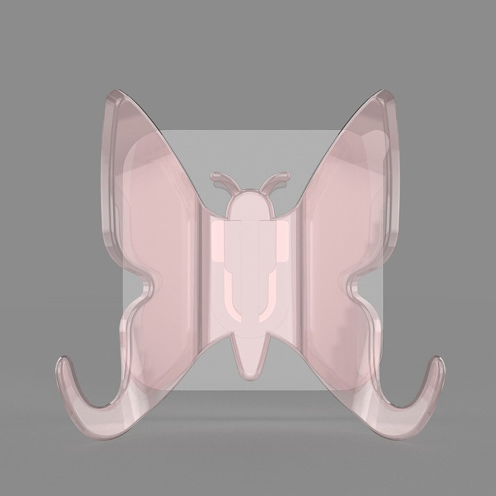 Soporte de gancho para ducha en forma de mariposa, colgadores de pared para bolsa, llaves, toallas, baño, SCI88, nueva decoración: Rojo