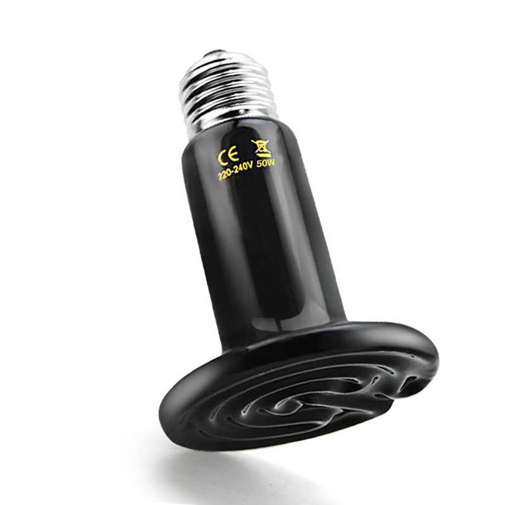 Pet Glass Container Heat Lamp Ceramic Infrared Light Heat Emitter Brooder Incubator Heater