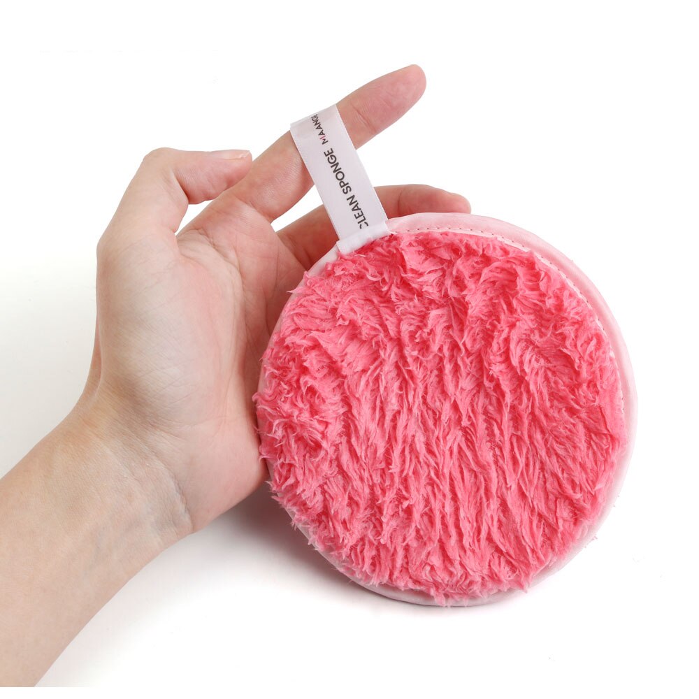 1PC Double-sided Reusable Sponge Puff Colorful Cosmetic Removal Face Washing Cleaner Puff Women Makeup Accessories
