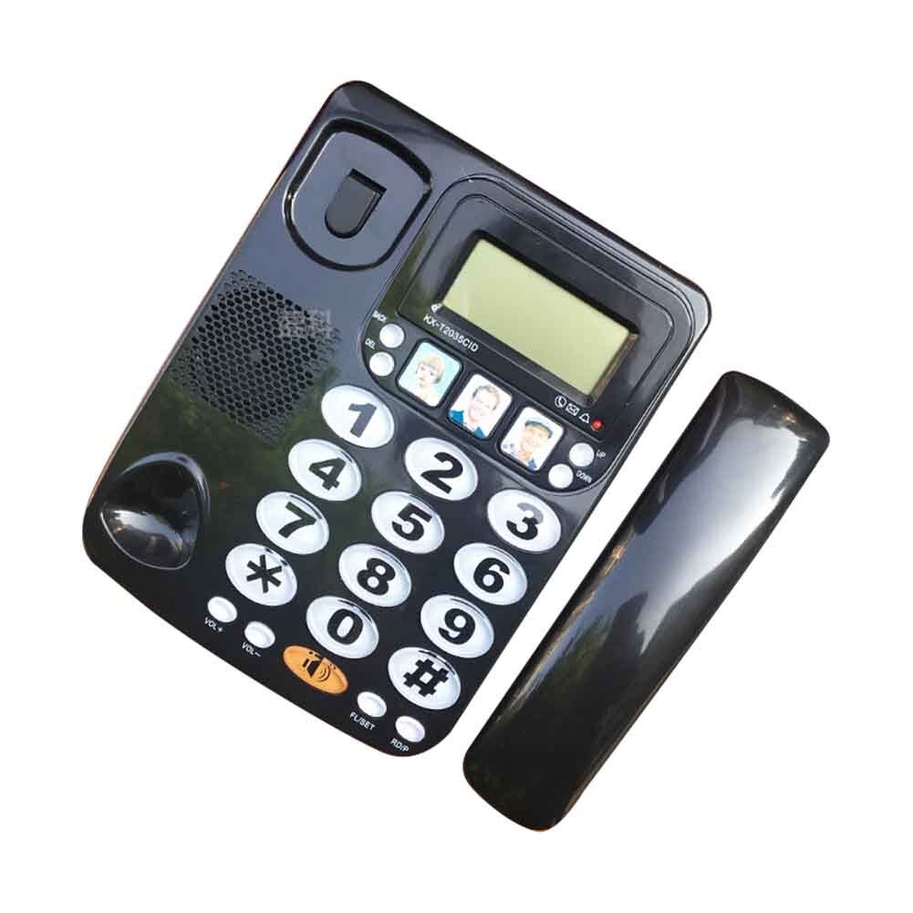 KX 2035CID Business Hotel Fast Dial Landline Big Button FSK DTMF Corded Telephone Loud Sound Caller ID Mini Portable Home Phone