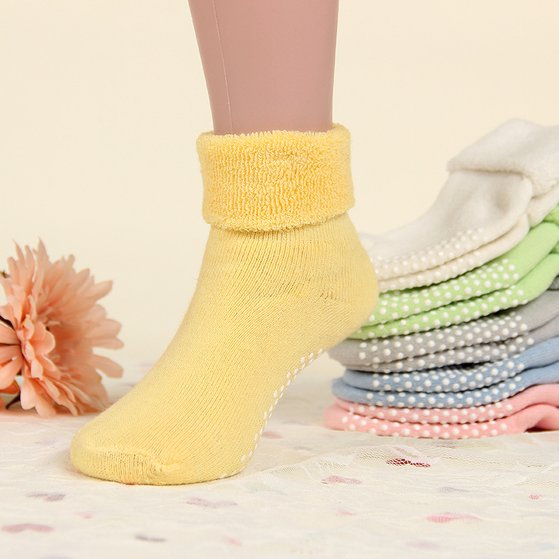 Ideacherry Baby Socks Autumn Winter Thicken Newborn Sock Warm Baby Boy Girl Socks Floor Antiskid Sock For Kids 0-3 Year