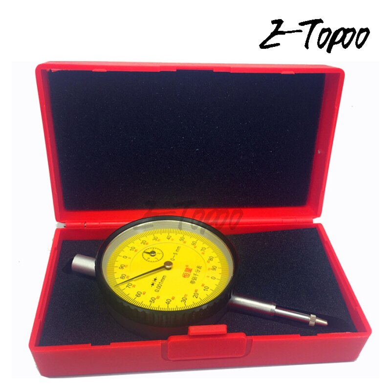 0-5mm Micron dial indicator jewels dial gauge 5mm 0.001mm Precise Test Measuring Instrument Gauge Tool