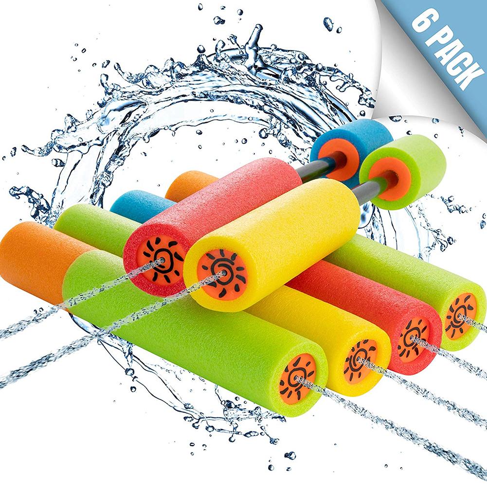 Squirt Water Shooter For Kids Safe Foam Noodles Pump Action Outdoor Squirt Games Outdoor Garden Child Baby Toys Beach Toy