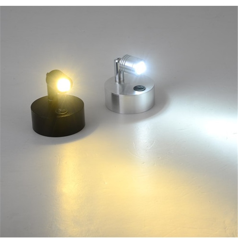 1 W AAA batterij led spot lamp, wireless display spot light, kast power gratis bruiloft achtergrond licht, batterij kast lamp