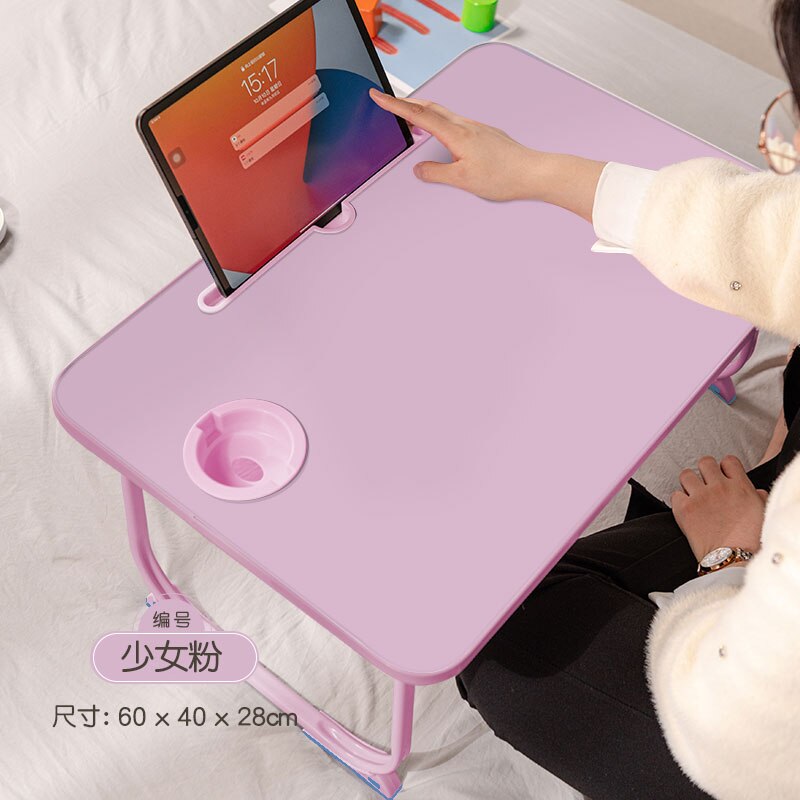 DIY Portable Folding Table For Laptop Solid Color Simple Folding Table Board Waterproof Multifunctional Table Table Picnic Table: pink