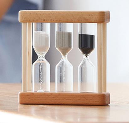 Wooden 1/3/5 Minutes Children Brush Teeth Timer Hourglass Countdown Three-in-One Combination Hourglass Decoration: style 1
