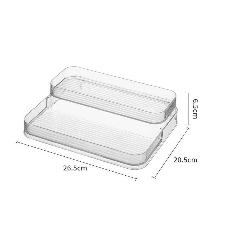 3-laags desktop parfum plank acryl cosmetische organisator parfum opbergrek pop displaystandaard keuken kruiden organisator: Light Grey
