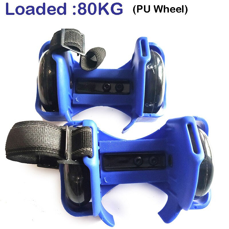 FITSHAPE lashing Roller Skating Shoes Small Whirlwind Pulley Flash Wheel Roller Skates Sports Rollerskate Shoes for Kids Adult: 80kg PU blue