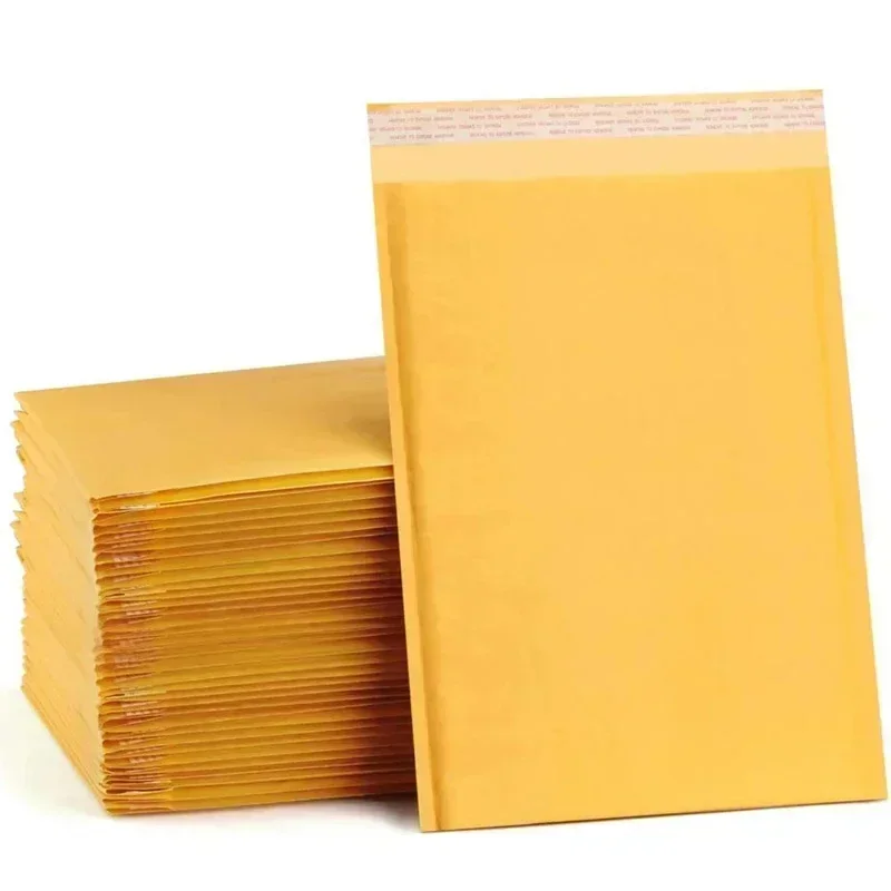 Koperty bąbelkowe robić wysyłki 100 szt. Papierowe opakowania robić pakowania, wysyłki, koperty kraftowe, torby, materiały robić wysyłki.: 15*18cm