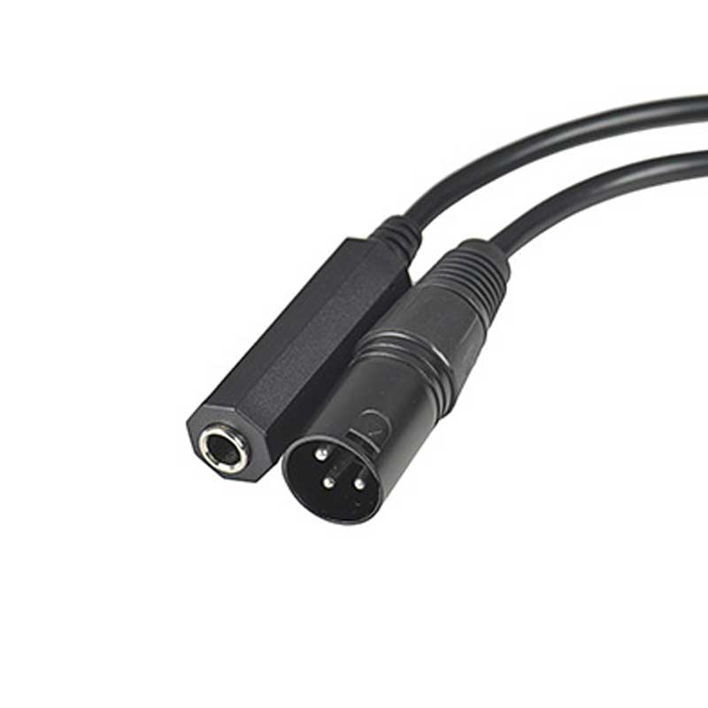 XLR 3pin to 6.35 trs female 6.5mm female to 3-Pin XLR public mixer power amplifier audio conversion cable