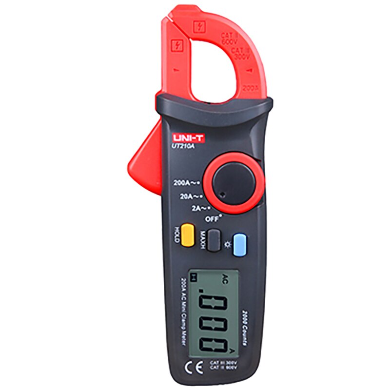 UNI-T UT210D UT210E Pro Digital Mini Clamp Meter AC DC Current True RMS Capacitance Tester Auto Range VFC Multi-Tester: UT210A
