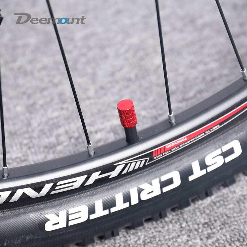 Bicicleta 4 pces schrader válvula tampão anodizado cnc cilindro-em forma de pneu bocal adaptador a/v tampa tampa ciclo válvula porca