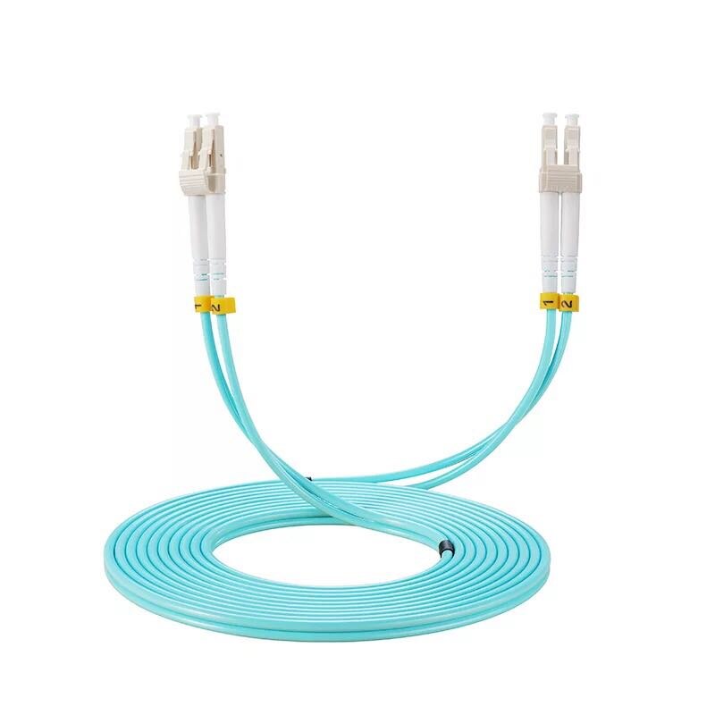 LC UPC TO LC UPC 10Gbps OM3 MM 50/125 Multi Mode Optical Fiber Patch Cord 2.0mm Duplex: 30m