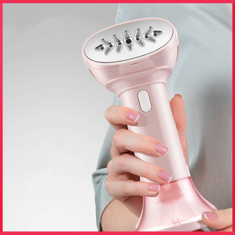 160ml Handheld Steamer Home 1000W Powerful Garment Steamer Portable 25 Seconds Fast-Heat Steam Iron Ironing Machine Travel: Pink