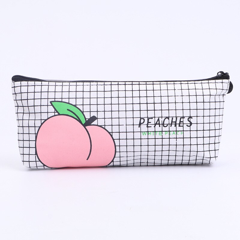 Leuke Perzik Etui Canvas Briefpapier Tas Pouch Voor Meisje Briefpapier Canvas Potlood Tas Escolar Schoolbenodigdheden: B
