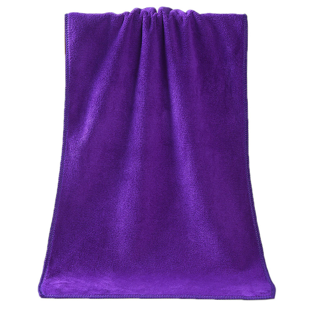 Bamboe Washandje Microfiber Basten 1Pc Baden Handdoek Douche Absorberende Microfiber Zachte Comfortabele Badhanddoek: Purple 