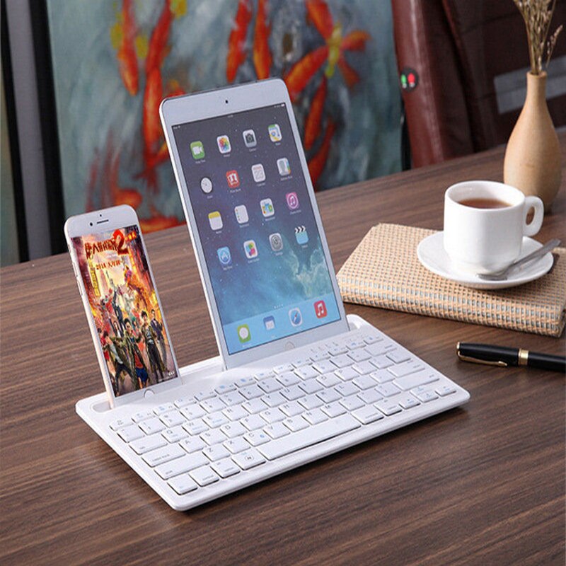 Phablet notebook silent keyboard multi-system support integrated card slot Bluetooth keyboard smart power saving anti-skid comfo