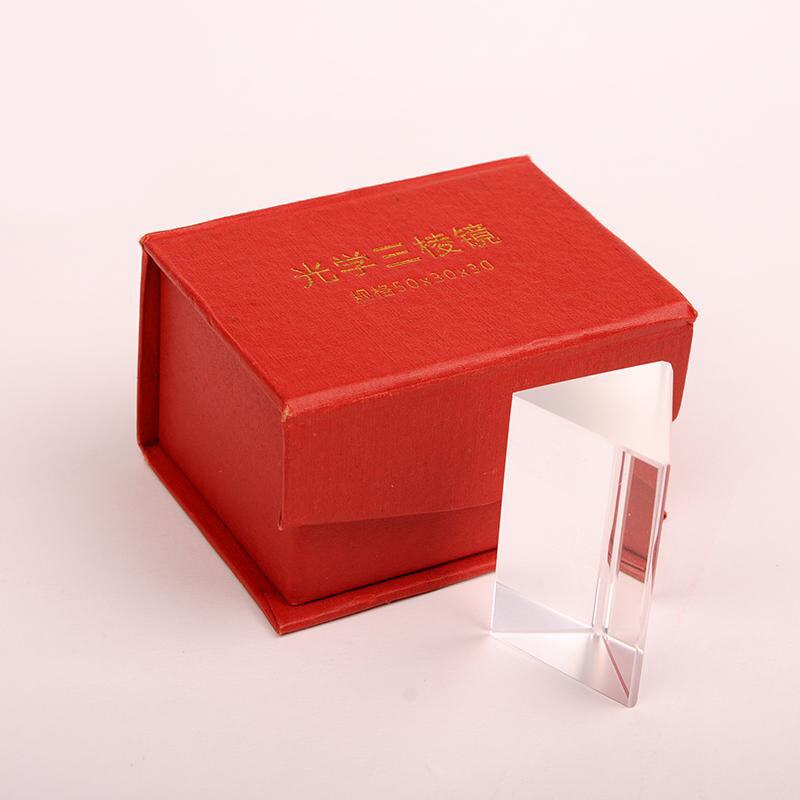 5cm Physics Triangular Prism School Physical Dichroic Prism Optical Experiment Study Aids Teaching Prism Kid's Study