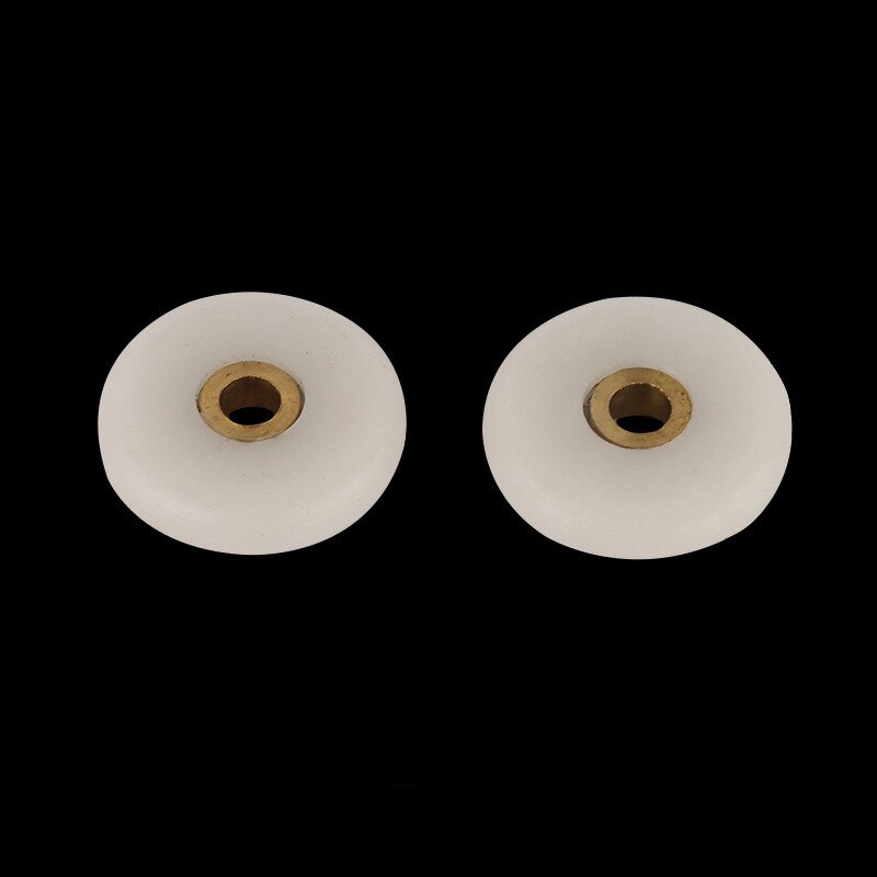 Sujetadores de rodamiento para baño, 8 unids/lote de 23mm/25mm de diámetro, corredor de puerta de ducha deslizante, polea de rodillo, distancia de agujero de 5mm