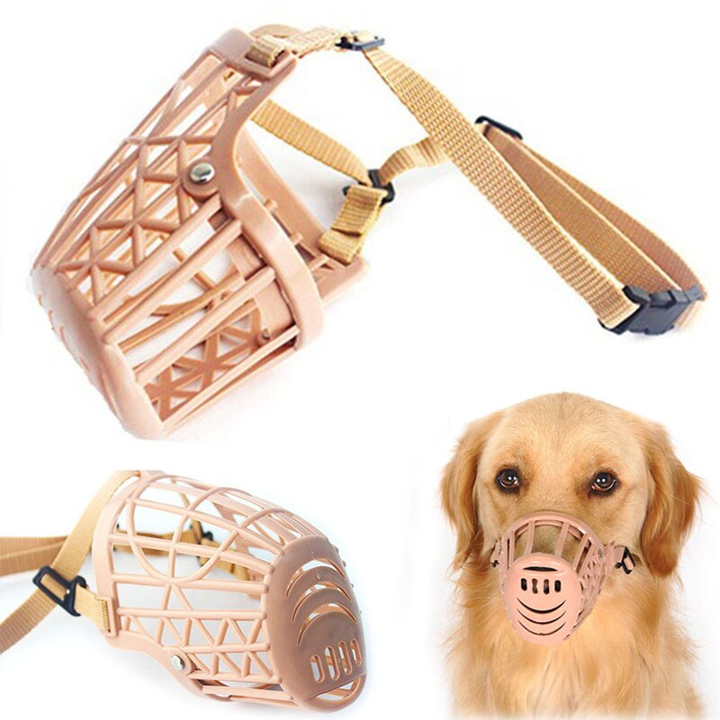 Aanpassen Hond Mond Covers 1Pcs 4 Maten Plastic Sterke Honden Mond Mand Anti-Bijten Hond Mond masker Voor Honden Katten