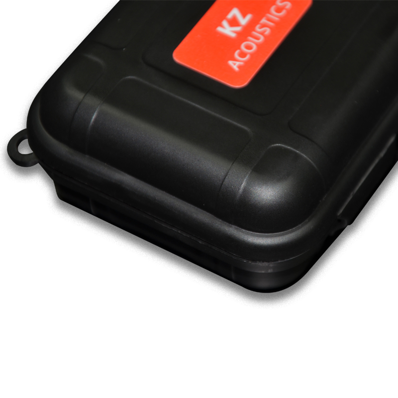 KZ Square Case High End In Ear Earphones Case Bag PU Zipper Storage Box Black Portable Hold Storage Box Oryginalne słuchawki HiFi