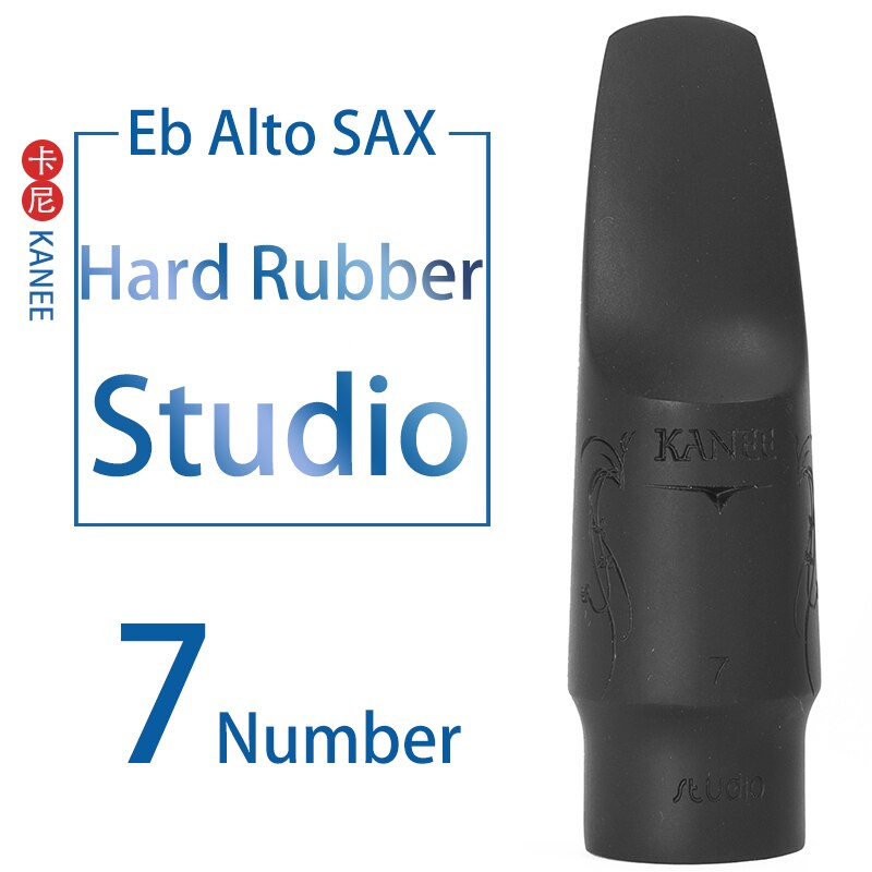 KANEE Hard Rubber mouthpiece Eb Alto Bb Tenor Bb soprano Saxophone mouthpiece Pop/Jazz: Alto ST 7