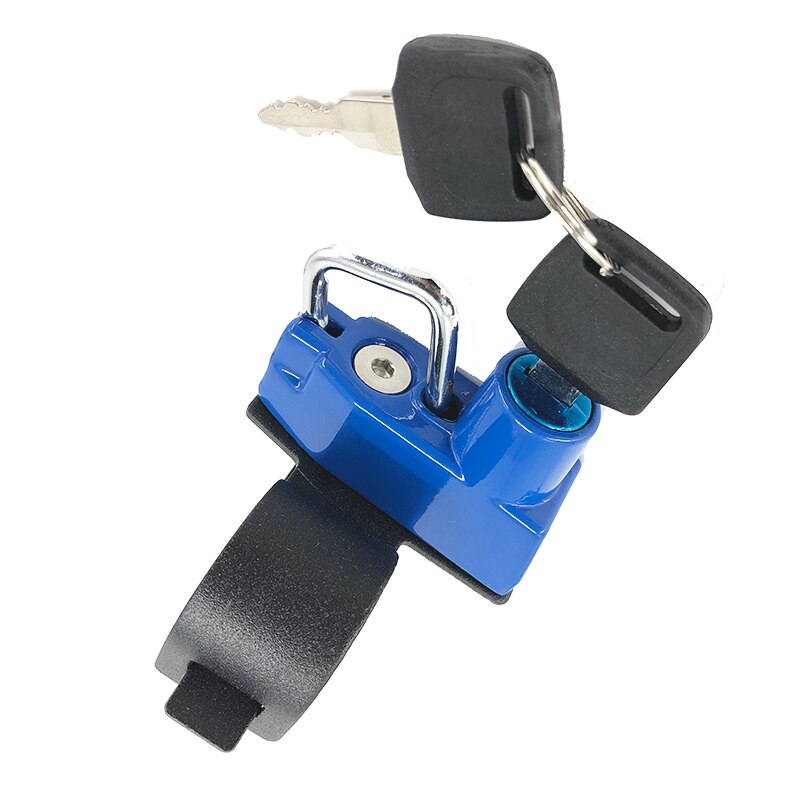 Motorcycle Helmet Lock Kit Aluminum with 2 Keys For BMW F650GS 650GS F700GS 700GS F800GS 800GS 2004: Blue