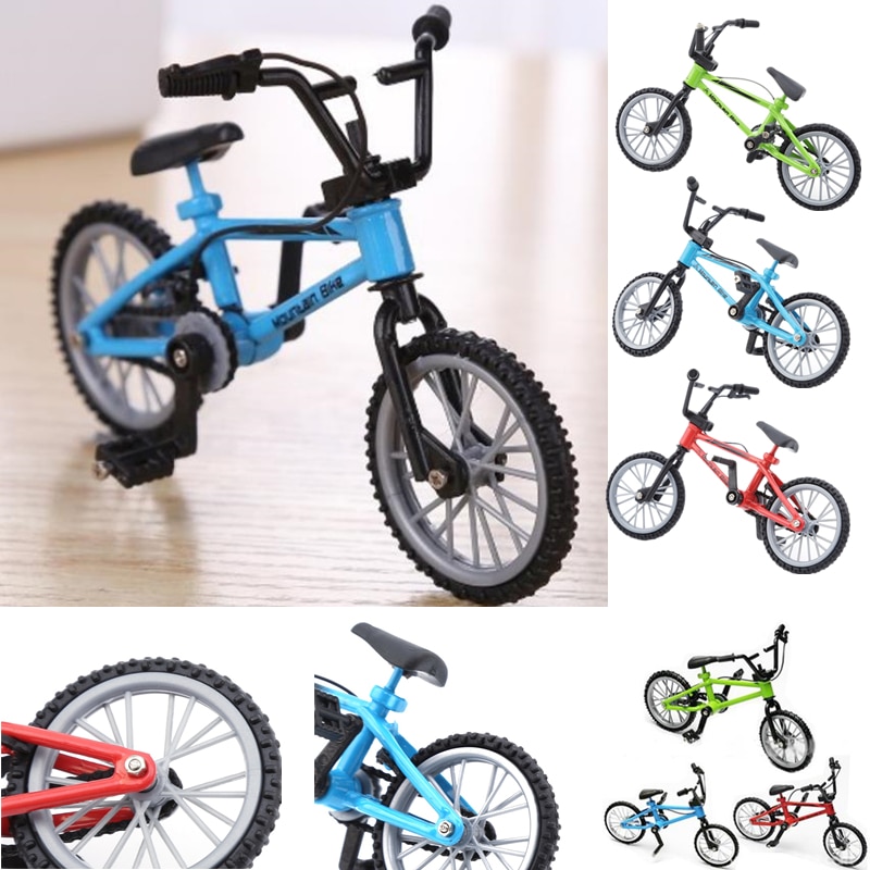 1 Pcs Vinger Bmx Fiets Speelgoed Voor Jongens Mini Bike Met Rem Touw Legering Bmx Functionele Mountain Fiets Model Speelgoed voor Kinderen
