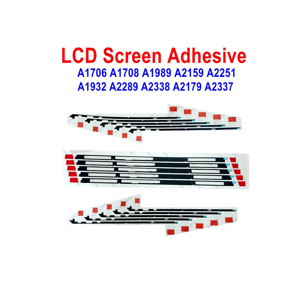 10 Sets voor Macbook Pro Air A1706 A1708 A1932 A1989 A2159 A2179 A2251 A2289 A2337 A2338 Lcd-scherm Plakstrip Sticker tape