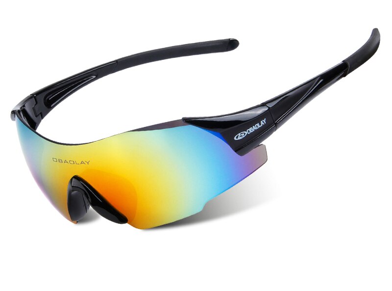 UV400 Himmel Radfahren Gläser draussen Sport MTB Fahrrad Brille Motorrad Sonnenbrille Sport Brillen Rahmenlose Brille Fahrrad Brille: Schwarz