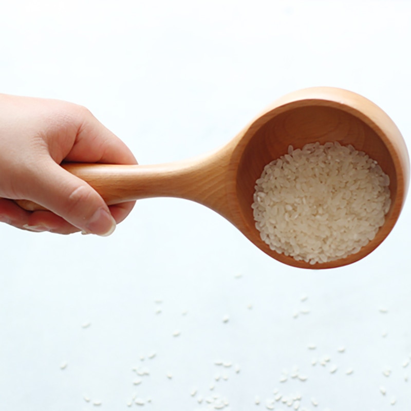 Japan Stil Tragbare Holz Löffel Reis Scoop Sauna Wasser Schöpfen Schlecht Wasser Scoop Multifunktions Küche Utensil Werkzeug