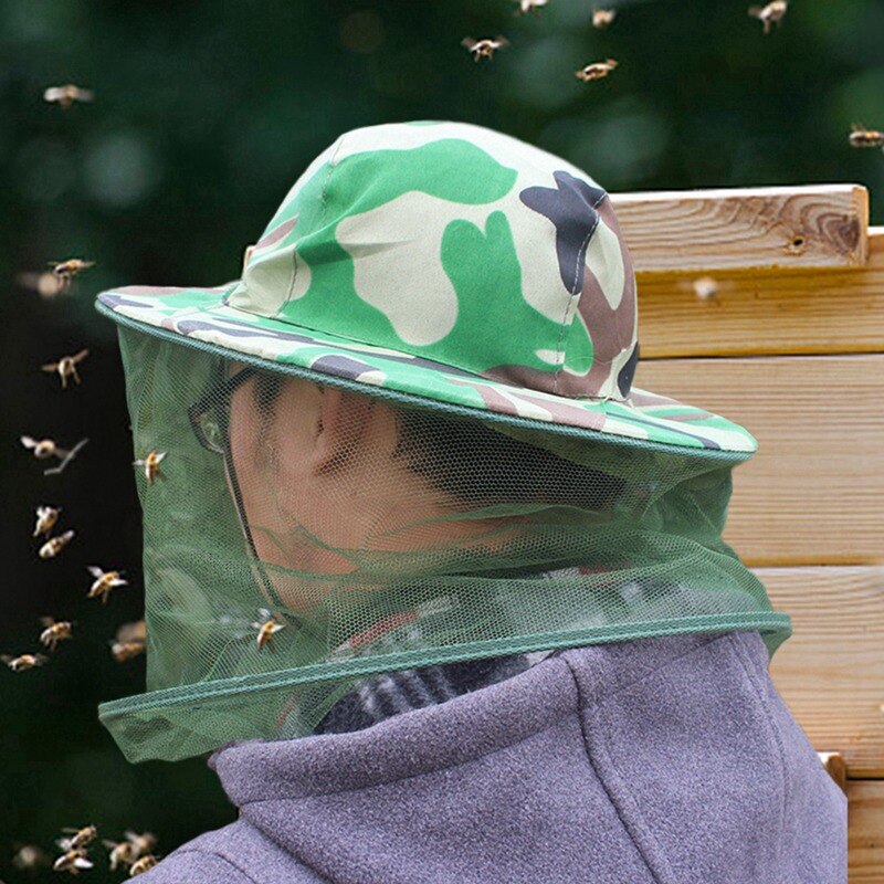 Bijenteelt Speciale Netto Cap Muggenmelk Fly Repellent Masker Bijenteelt Beschermende Cap Bijenteelt Camouflage Cap